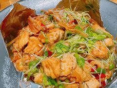 火焰豆腐包-朵朵开素食餐厅(后宰门街店)