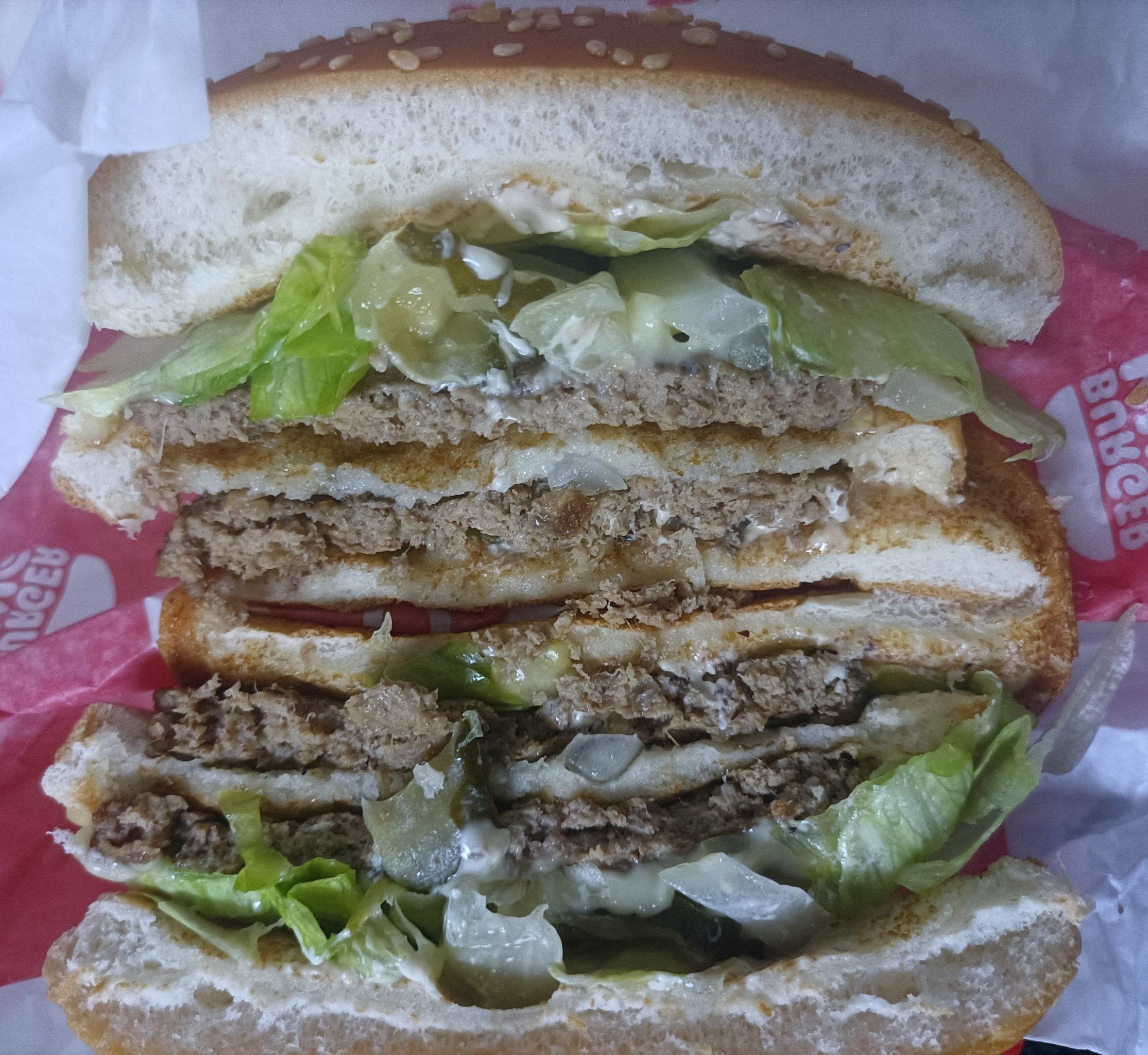 双层汉堡来两个