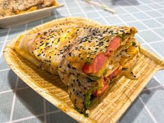 香辣煎饼果子-冷峰马家鸡蛋牛奶醪糟(八朗学五巷店)