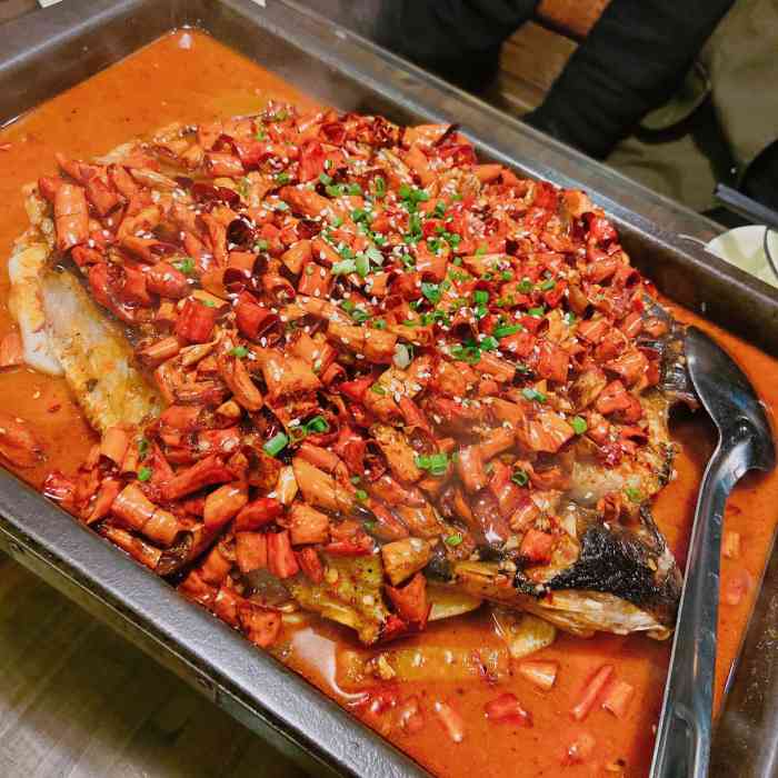 江边渔火烤鱼店-"味道没有我想要的好.有点欠缺,上次吃的是.