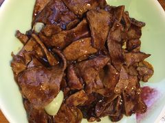 腊八蒜熘肝尖-院落创意菜