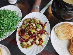 炒洋瓜尖-乡村小榭饭店