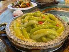 铁板鲜芋梗-农厨好味·温泉鹅·农家菜