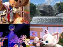 -小镇影院迪士尼小熊Duffy与他的朋友合影地