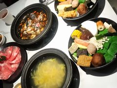 燒酒蛤蜊烏骨雞-万客什锅 崇德店