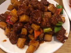 杏鲍菇牛肉粒-陈傻子餐厅(世纪都会店)