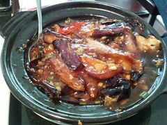 鱼香茄子煲-鹿港小镇(霄云店)