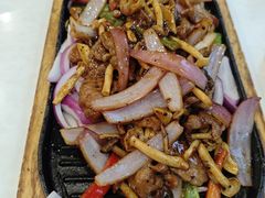 菌菇铁板牛柳-鹏程脂渣店(富裕路店)