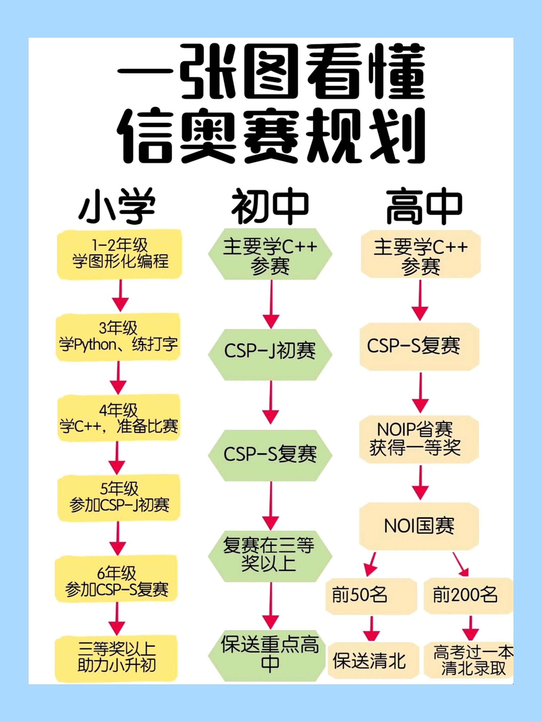 终于有人把信奥赛规划说清楚了