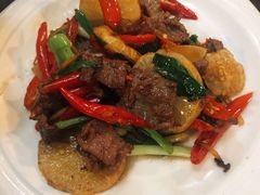 柠檬炒牛肉-火燒雲傣家菜(鼓楼店)