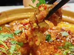 油泼砂锅泡椒牛肉-文和友老长沙龙虾馆(化龙池店)