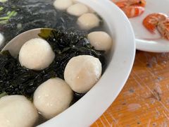 紫菜鱼丸汤-阿古海鲜大排档(青澳湾自然之门六年好店)