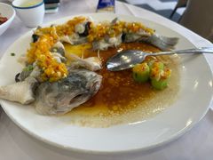 黄椒酱砂锅焗鲈鱼-粤盛海鲜平价店(洛溪食街店)