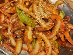 辣炒章鱼-包装马车·韩国料理·포장마차