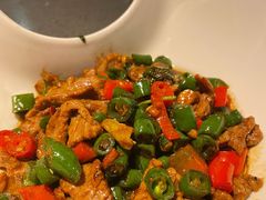 小炒黄牛肉-老头儿油爆虾(星光一期店)