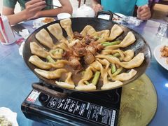 排骨豆角粘卷子-钰田大院·碳烤虹鳟鱼·怀柔地道农家菜(雁栖湖店)