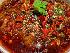 水煮牛肉-川旺角川粤融合菜•海景餐厅(星海广场店)