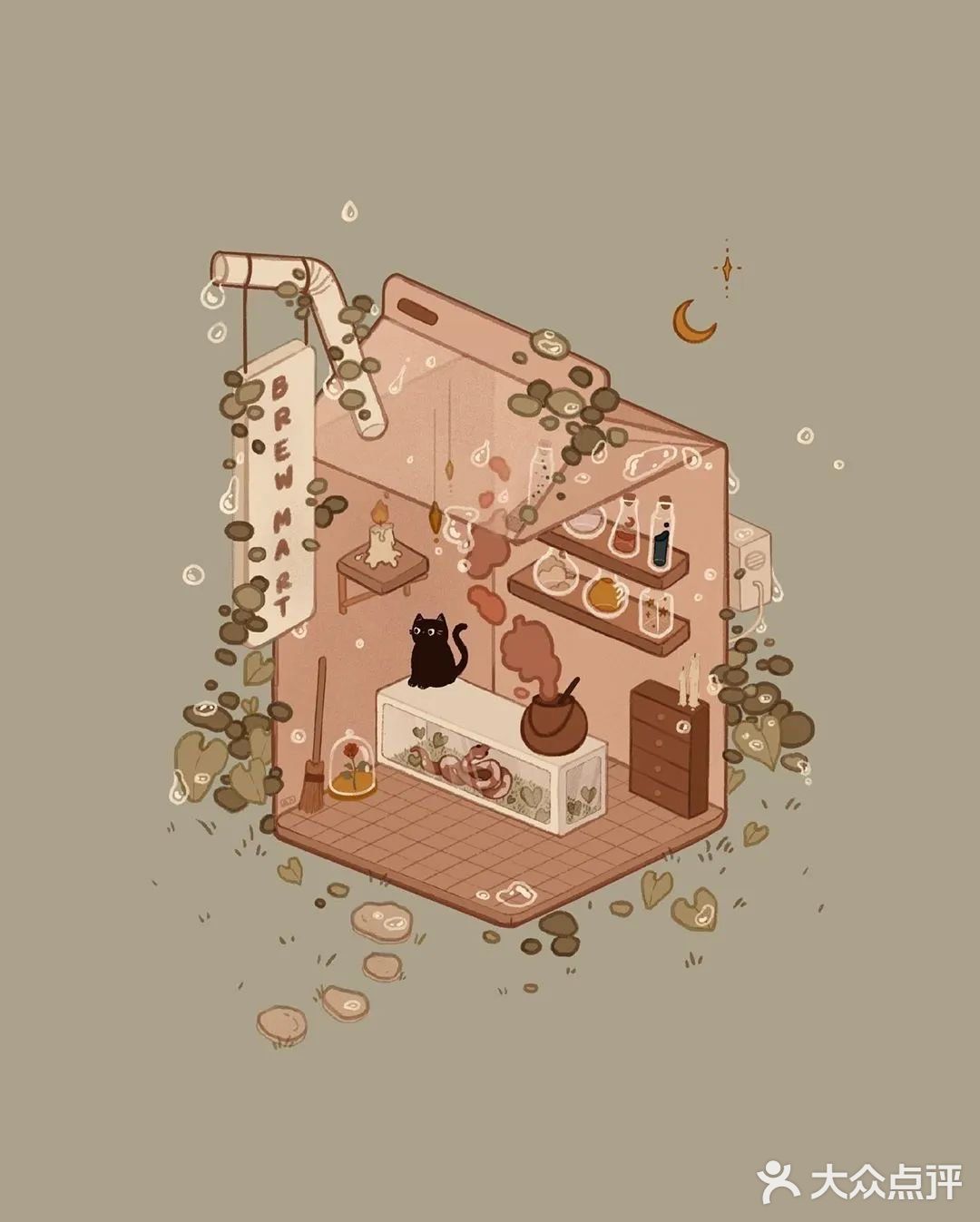 清新暖色风的小物插画🎨