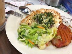 叉烧煎双蛋饭-兰芳园(上环店)