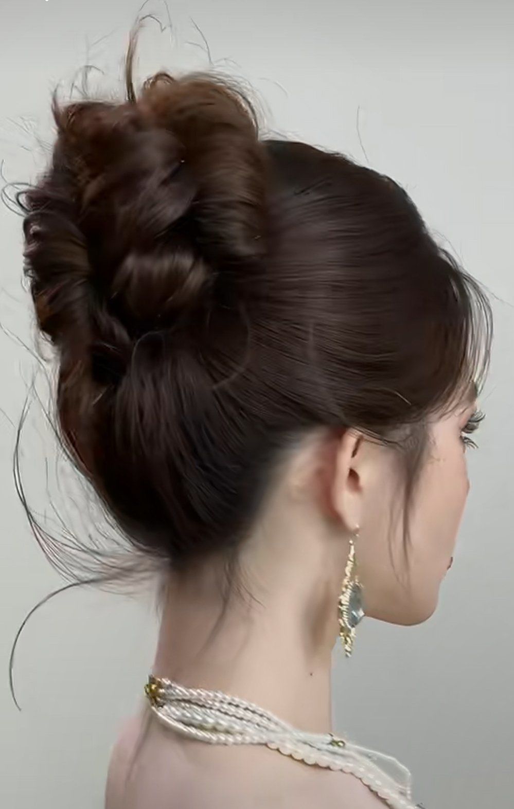 中长发的盘发经典