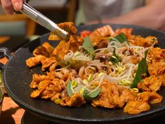 铁板章鱼五花肉-春熙台韩国料理·章鱼肥牛(西丽店)