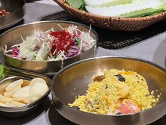 苹果蛋黄沙拉-草家酱蟹炭火烤肉店(珲春南路一店)