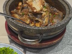 -海派美食·家宴海鲜青岛菜·石锅鲽鱼头(东方城店)