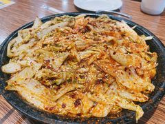 烤娃娃菜-味之朝·烤盘牛肉·松兰拌饭
