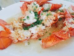 蒜蓉开边蒸龙虾-明记海鲜大排档(巽寮湾店)