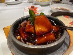 石锅烹银鳕鱼-玫瑰厅上海菜(兴国路店)