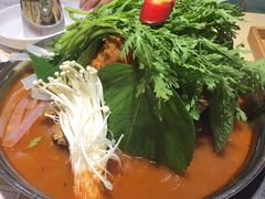 辣白菜脊骨火锅-韩香福脊骨汤锅(上杭路店)