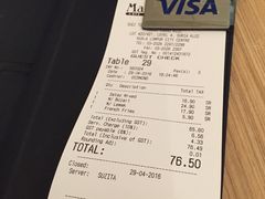 账单-关夫人餐厅(阳光广场店)