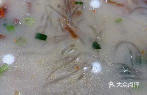 Duck Blood and Chicken Liver Noodle Soup
