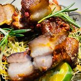 五花肉烤得不错