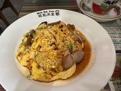 虾仁叉烧双拼滑蛋饭-旺记冰室(九龙中心大厦店)