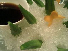 养生冰镇秋葵-小蓝鲸湖北菜(八一路店)