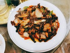 鲜蘑油麦菜-连池鱼豆味坊(风景区店)