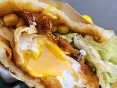 -小红车炸蛋葱油饼