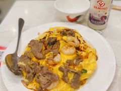 滑蛋牛肉虾仁米饭-有章牛杂(石厦店)