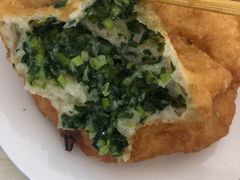 素韭菜馅饼-老方子馅饼粥(台东店)