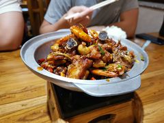 -东来菜馆•手抓海鲜家常菜•海鲜锅贴(鸽子窝店)