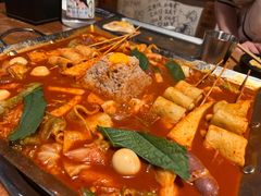 鱼饼火山炒年糕-包装马车·韩国料理·포장마차