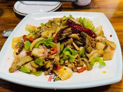 爆炒羊杂-伊犁羊杂馆