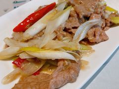 葱爆牛肉-一家亲台菜餐厅(银塘中路店)