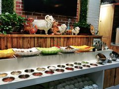 自助调料区-草原塞蛮羊火锅城(港湾店)