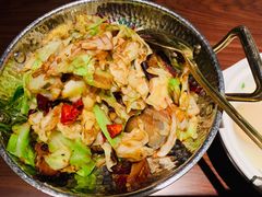 干锅手撕牛心菜-望湘园·洞庭渔宴(浦江欢乐颂店)
