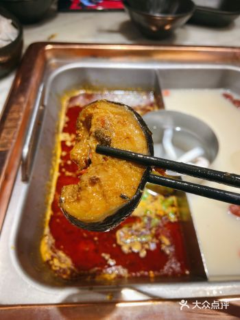 「新辣道鱼火锅(大融城店)」  首先是鱼肉锅底