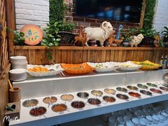 自助调料区-草原塞蛮羊火锅城(港湾店)