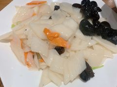 清炒山药-晚归月亮湾私家菜(临邑路店)