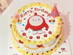 -咖咖熊蛋糕定制·英国蓝风车动物性淡奶油